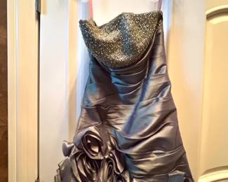 Grey short formal,  was $40, NOW $20