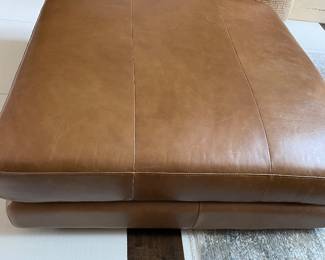 Camel color leather large seat 47x14”