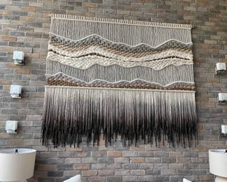 Large hanging handwoven wall art