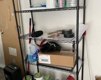 Shelf and supplies
