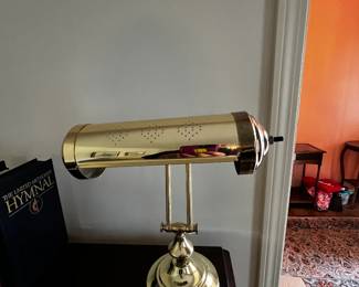 #11	piano lamp brass	 $45.00 			