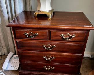 #38	Thomasville 4 Drawer End Table (as is finish) - 24x14x24	 $100.00 			