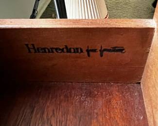 #12	Henredon cabinet with 6 drawers 1 door and flip top server 34x16-32x30	 $275.00 			