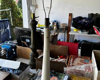 #89	Marble lamp 36" white	 $75.00 			