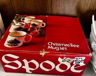 #59	Spode Set of 6 Salad Plates - 8" 	 $55.00 			 #60	Spode Set of 4 Coffee Mugs - c Cup Handle	 $20.00 			