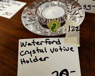 #122	Waterford Crystal Votive Holder	 $20.00 			