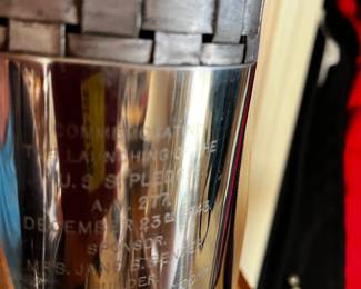 #129	Commerating the Launching of the U.S.S. Pledge 12-23-43 	 $75.00 			