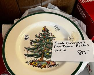 #56	Set of 6 Spode Dinner Plates - 11"	 $80.00 			