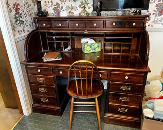 #71	15 Drawer rolltop desk 55x28x52" 	 $100.00 			