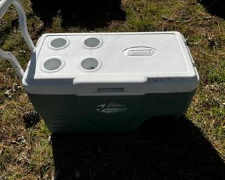 #113	Coleman rolling cooler	 $20.00 			