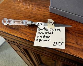 #123	Waterford Crystal Letter Opener	 $30.00 			