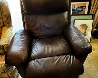 #48	Brown Pleather Continuous Seat Recliner	 $175.00 			