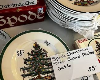 #57	Set of 6 Spode Dinner Plates - 11"	 $80.00 			