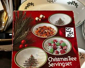 #64	Spode set of 4 China Christmas tree bowls	 $30.00 			
