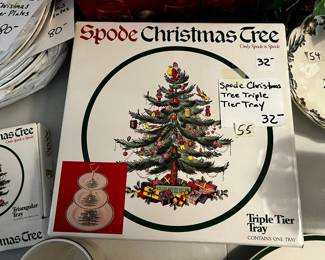 #55	Spode Triple Tiered Tray in Box	 $32.00 			