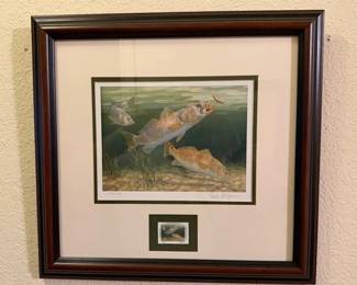 Randy McGovern, Saltwater Stamp Print, Signed/Numbered
