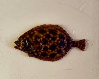 Wood Carved Flounder