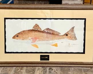 John Morrow Bull Redfish Giclee 39/100