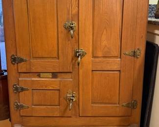 Large Antique Ice Box