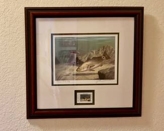 John Dearman, Saltwater Stamp Print, Signed/Numbered