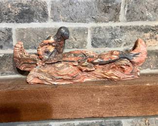 Soapstone Canoe Carving