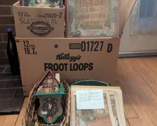 German clock and ephemera