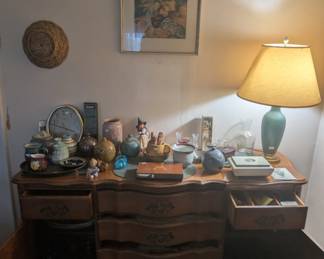 Furniture and more pottery 