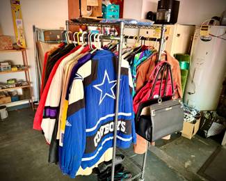 Vintage NFL jackets, leather jackets 