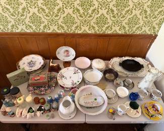 Designer plates, salt & pepper shakers