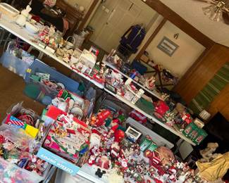 Vintage Christmas, holiday decor, nic-nac’s, piano, furniture