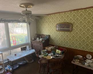 Crystal, vintage furniture, china