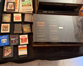 Vintage Atari video game with games 