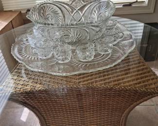 Smith extra large punch bowl set with original box