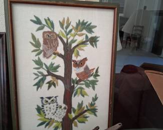 Owl embroidery