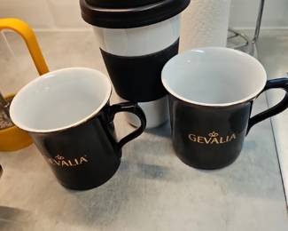 Gevalia coffee cups, travel cup