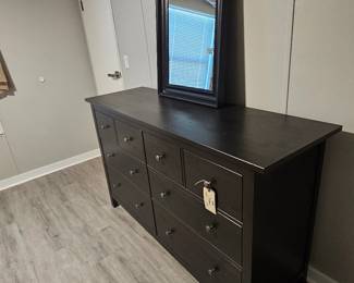 dresser and mirror