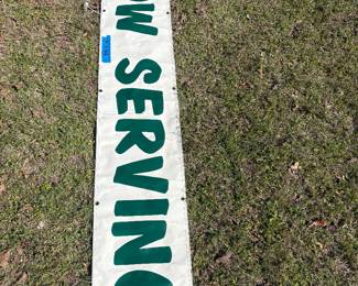Now Serving Banner 96" x 16.5"