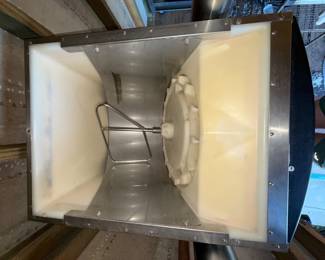 Interior view of ice dispensor