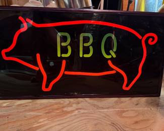 LED BBQ lighted sign- works great
