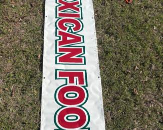Mexican Food Banner 96" x 24"