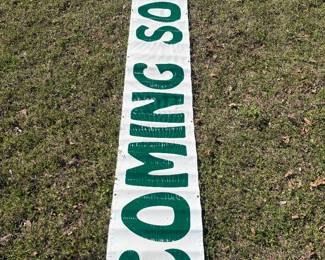 Coming soon Banner 126" x 20"