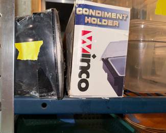 two condiment holders - never used