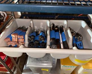 Eating utensils- 2 style of knives, butter knives, tea spoons, & soup spoons