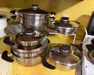 stainless steel matching cookware all with matching lids