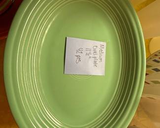 Fiestaware-medium oval size plate 11.5"