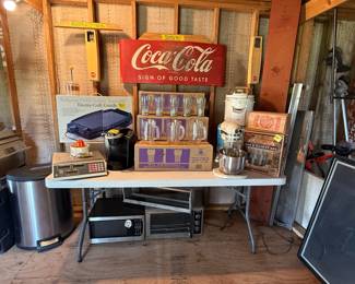 Coca- Cola items- 6 unopened boxes of 26oz Jade Coca-Color cups,