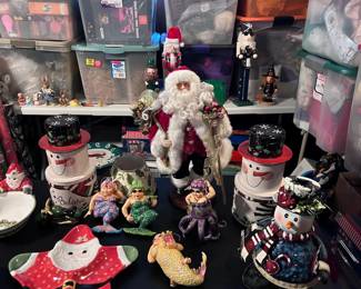 Lots and lots of unusual holiday decorations, many still brand new 