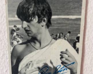 Signed Ringo Starr photo