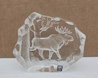 Mats Jonasson Moose Paperweight | Lot 99