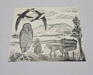 Cimarron National Grassland Ink Sketch | Lot 66